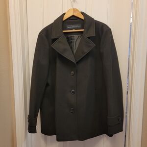 New Womens XXL Black Pea Coat Dress Coat Marc New York Andrew Marc New